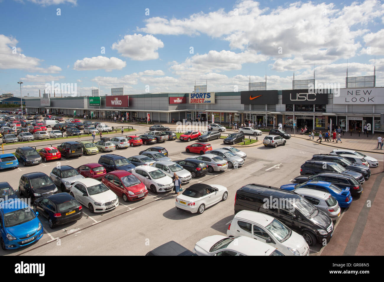 Parkgate Shopping Stadium Way Rotherham Stock Photo - Alamy