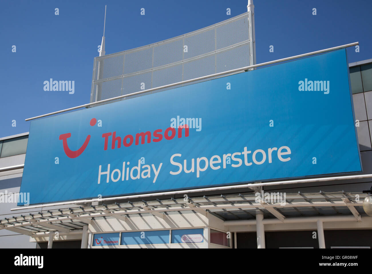 Thomson Holidays signage Stock Photo