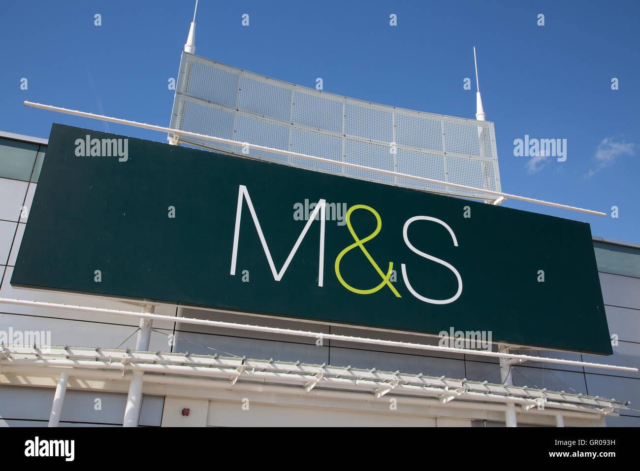 M&S signage Stock Photo