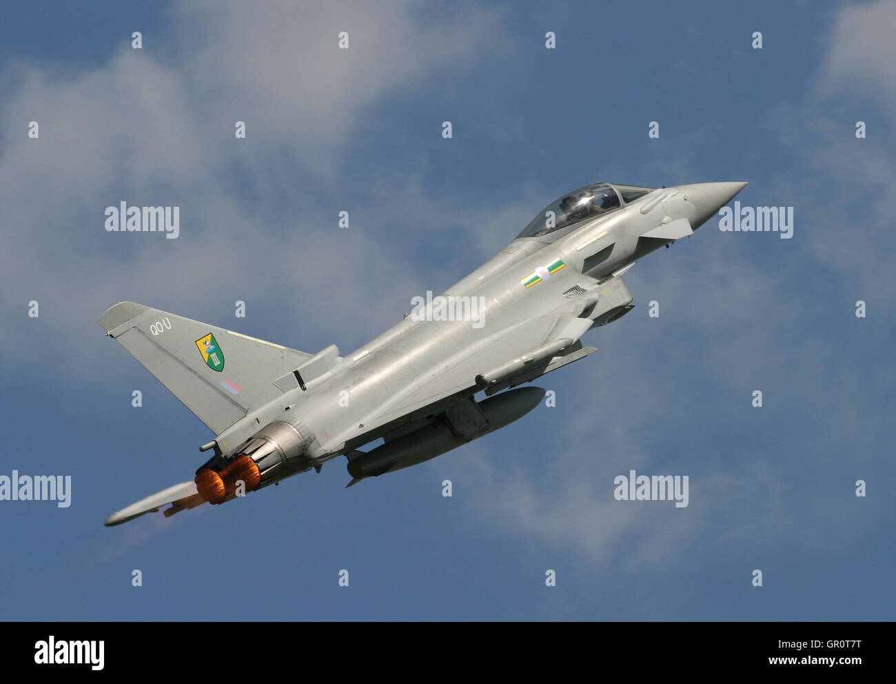 RAF Typhoon at the Kemble Air Show in June 2010. Stock Photo
