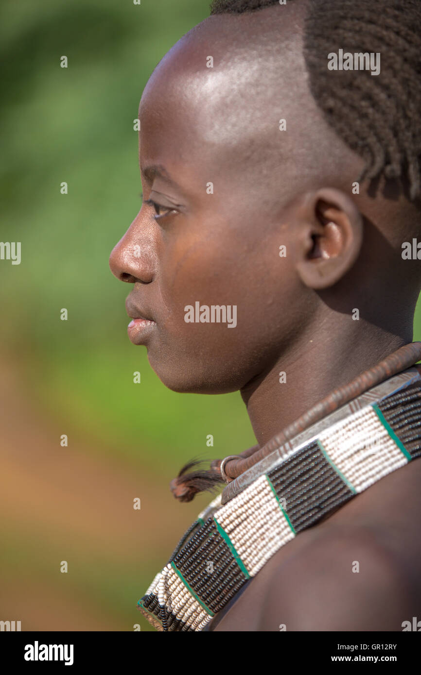 Portrait of Hamer tribe, Turmi, Omo Valley - Ethiopia Stock Photo - Alamy