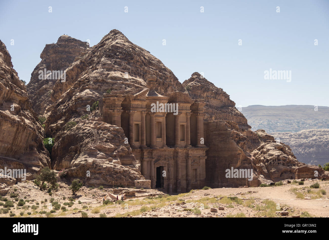 Ad Deir, The Monastery Temple of Petra, Jordan Stock Photo