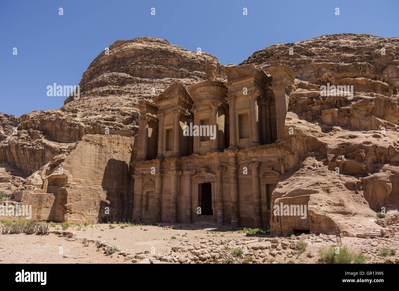 Ad Deir, The Monastery Temple of Petra, Jordan Stock Photo