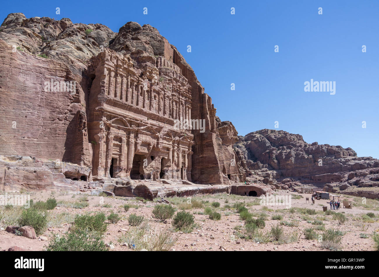 The Palace tomb  of the Royal Tombs, Petra , Jordan Stock Photo