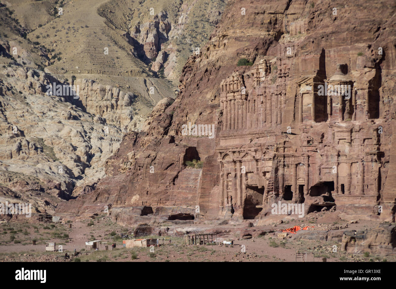 The Palace tomb and the Corinthian tomb, two of the Royal Tombs, Petra ...