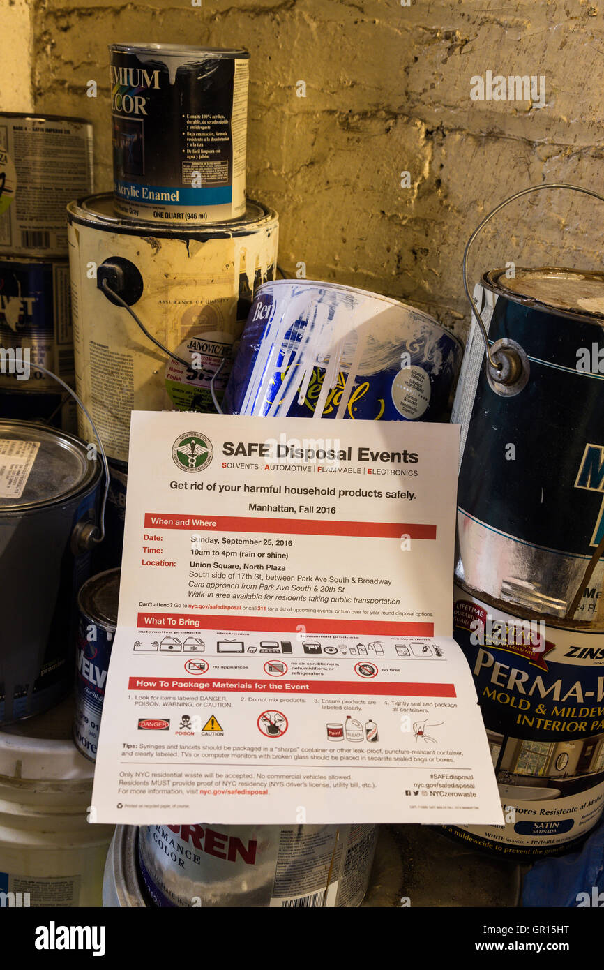 Hazardous waste disposal paint hires stock photography and images Alamy