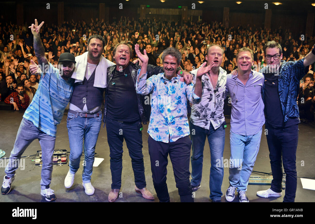 British band Level 42 had their first concert ever in Buenos Aires, as part of their Latin American tour. Stock Photo