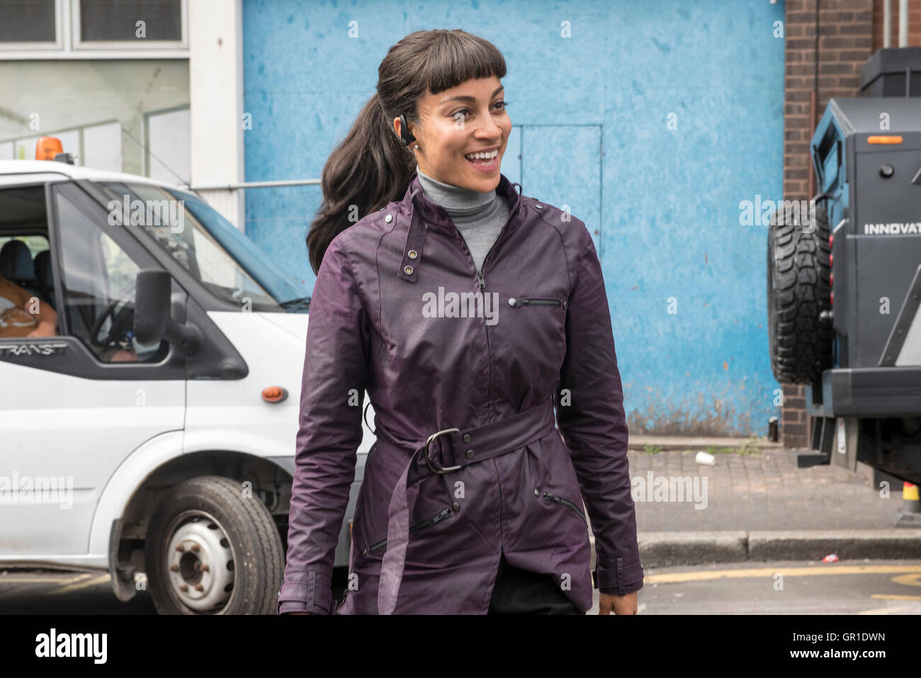 Actor Hannah John Kamen double stand in on set quot Ready Player One Actor Hannah John Kamen double stand in on set quot Ready Player One