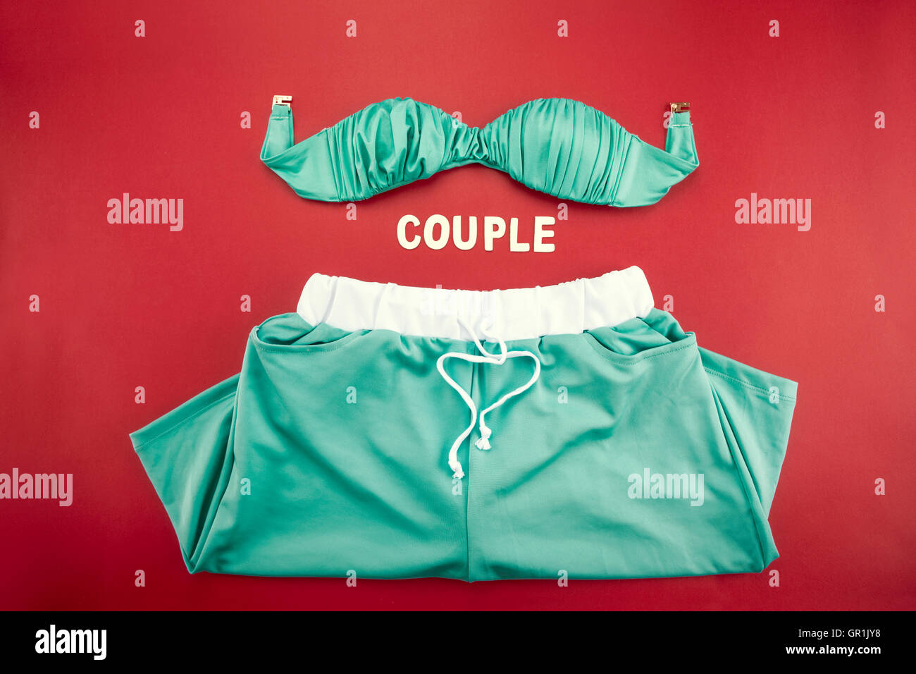 Swimming suits for couple Stock Photo Alamy