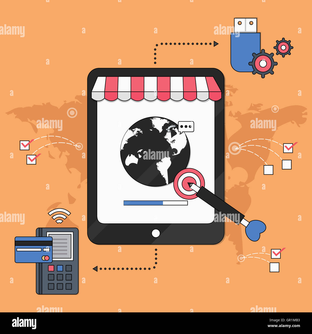 E-commerce in smart era Stock Photo - Alamy