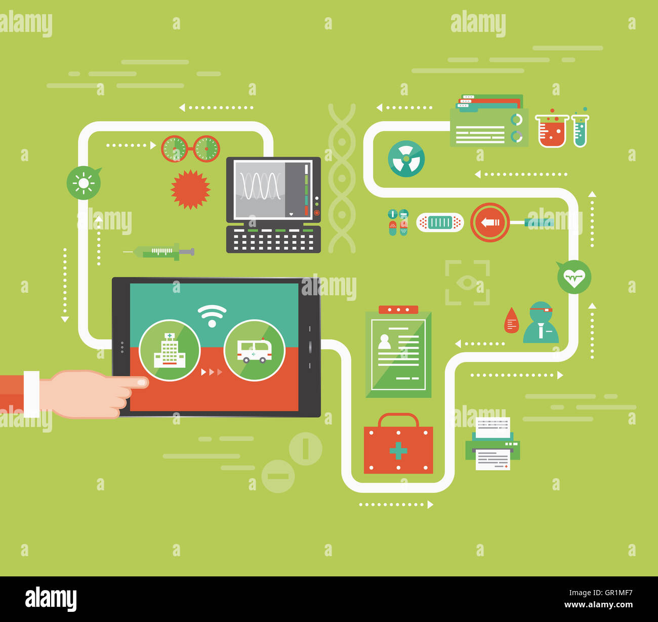 Sharing of mobile communication network Stock Photo - Alamy