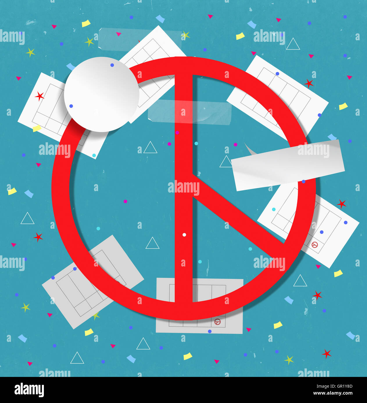 Illustration of ballots Stock Photo - Alamy