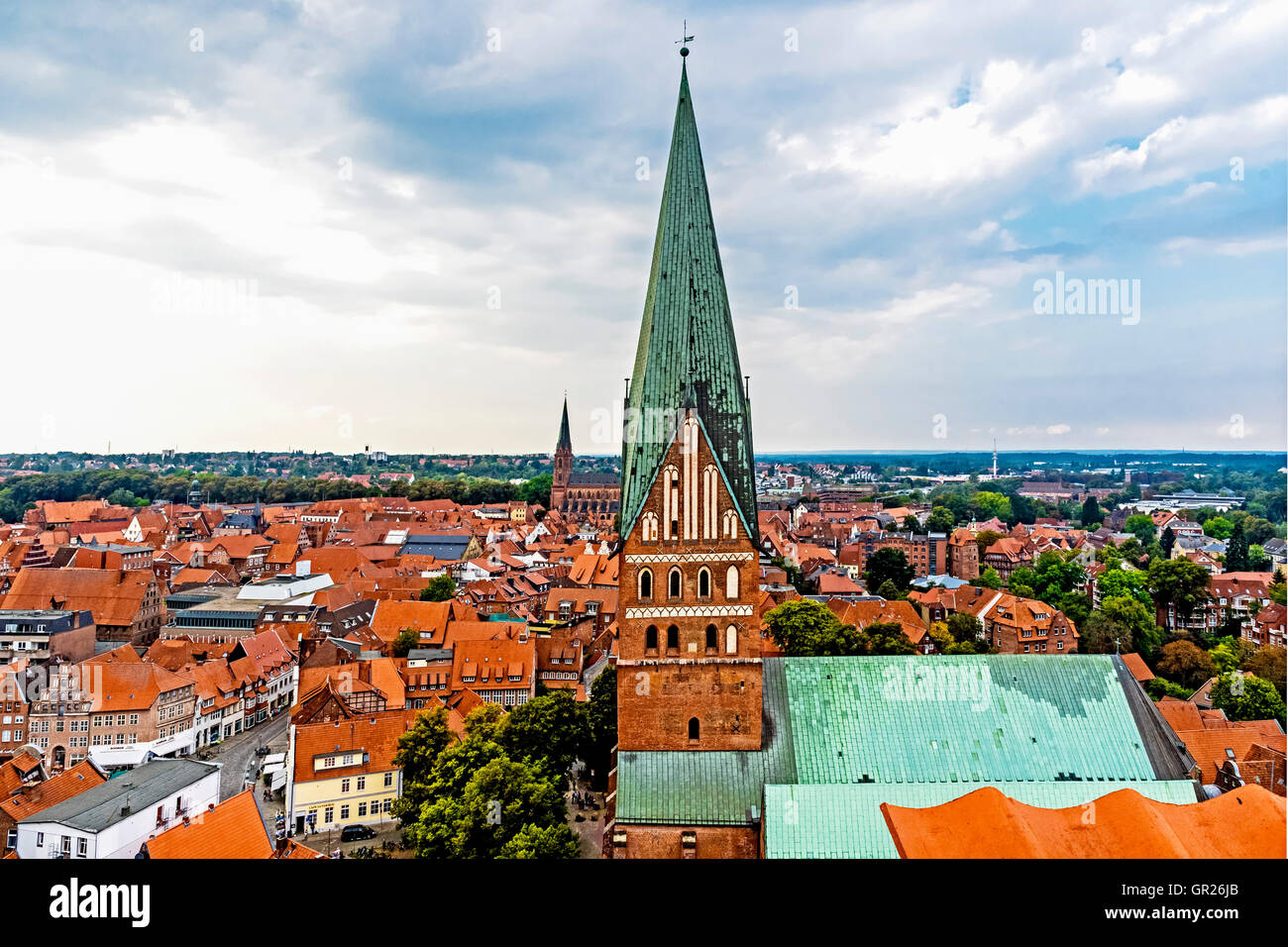Medieval town birds eye view hi-res stock photography and images - Alamy