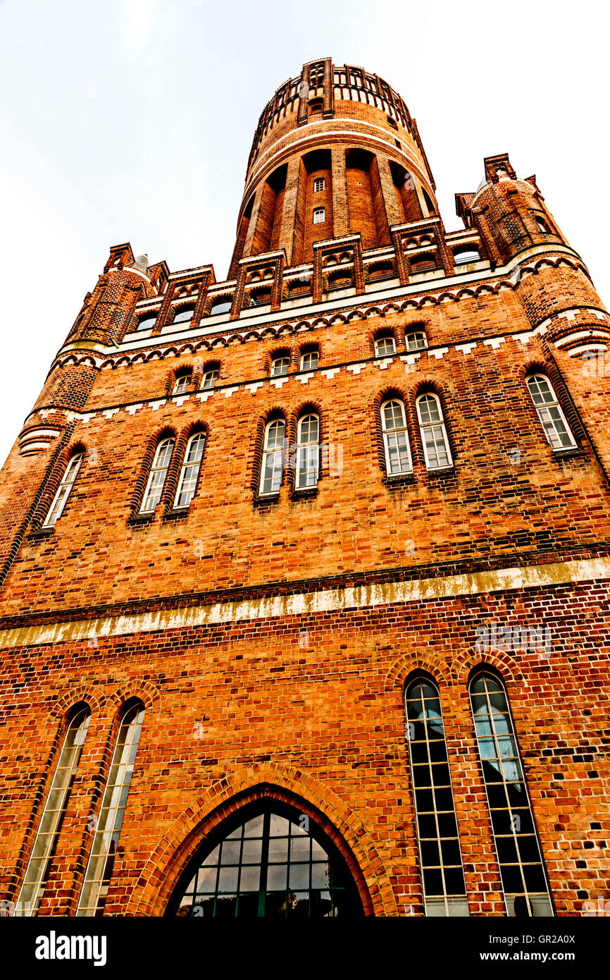Wasserturm in Lüneburg, Niedersachsen; Water Tower in Lueneburg, Lower Saxony, Germany Stock Photo
