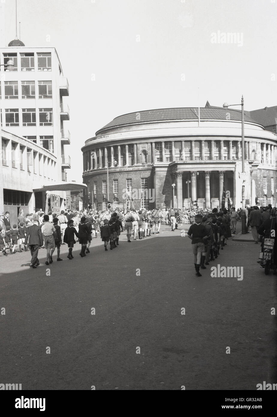 1950s, historical, parade, Manchester, England Stock Photo Alamy