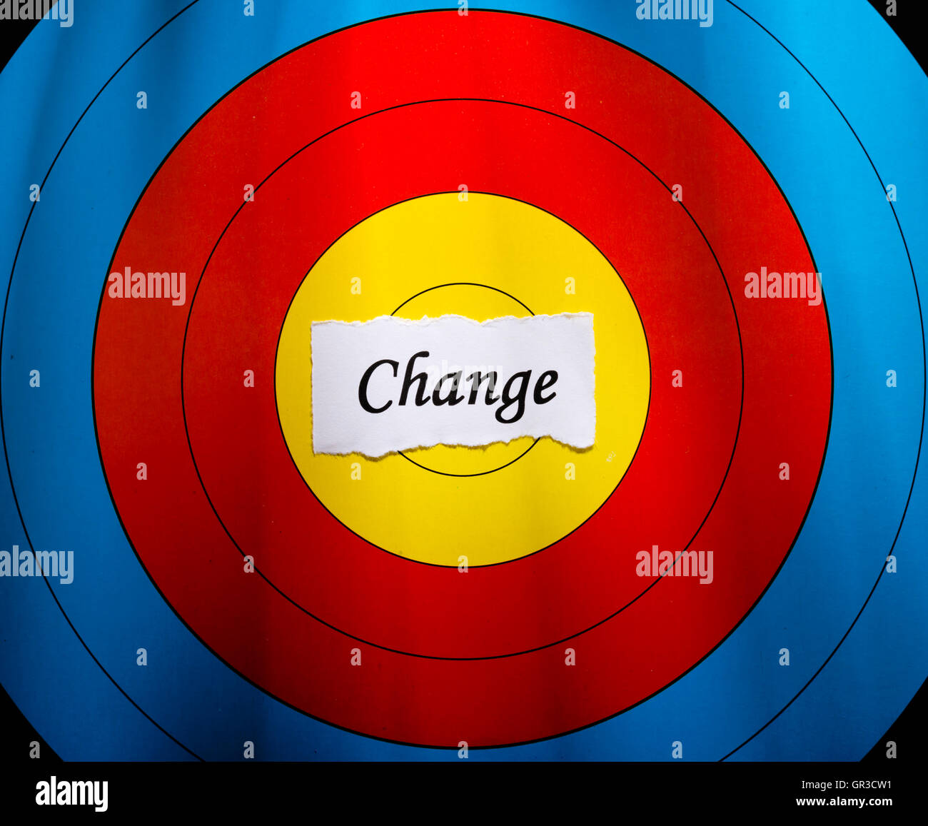 Target on change concept Stock Photo