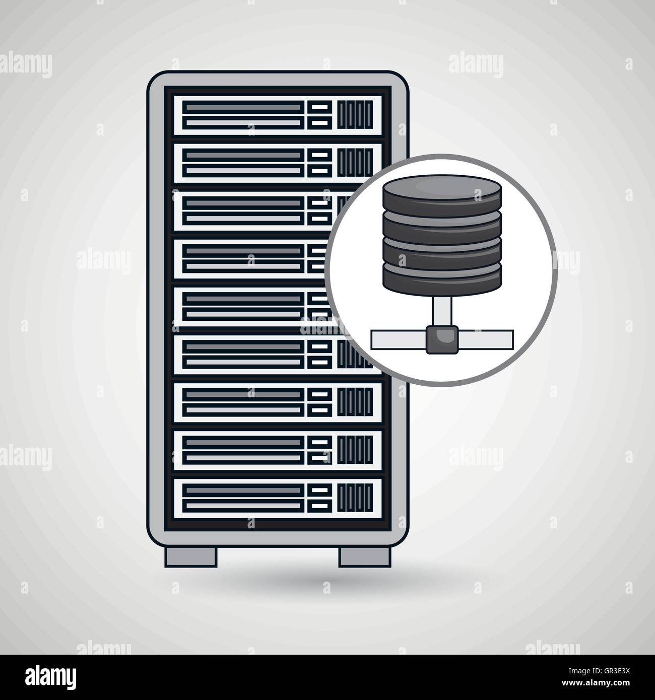server computer data base Stock Vector Image & Art - Alamy