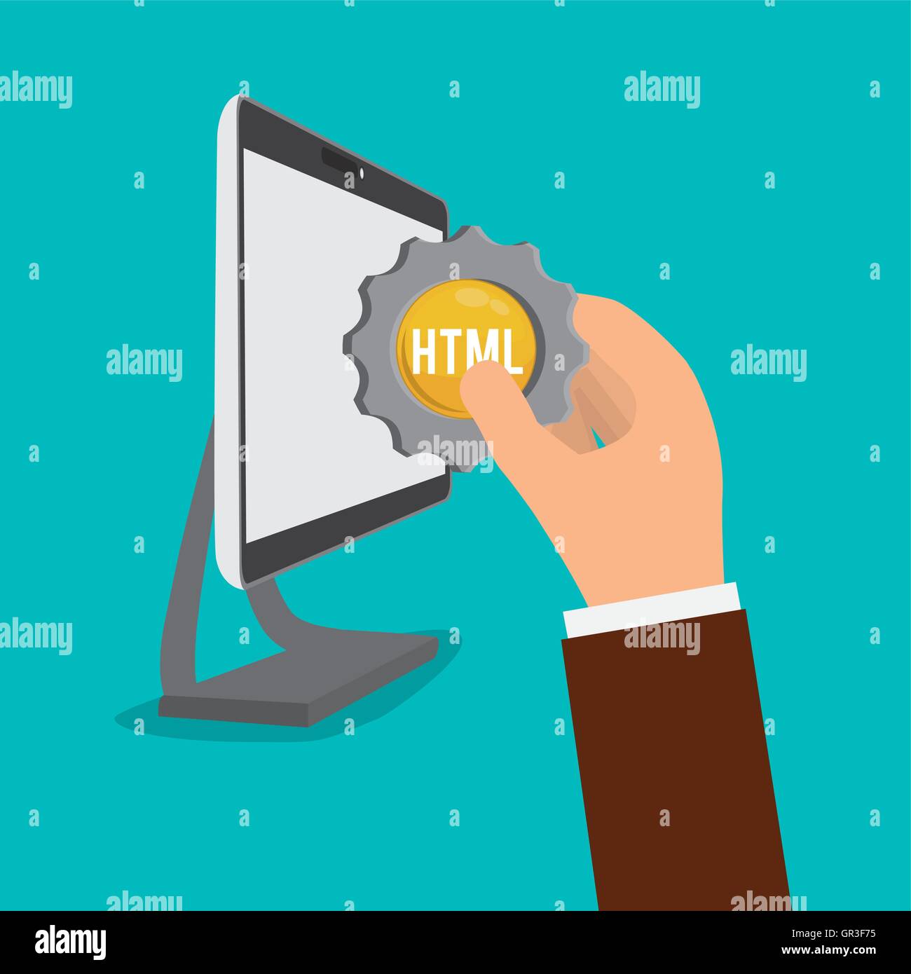 developer web responsive design Stock Vector Image & Art - Alamy
