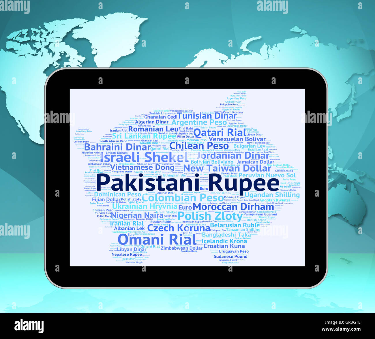 Pakistani Rupee Meaning Foreign Currency And Coinage Stock Photo