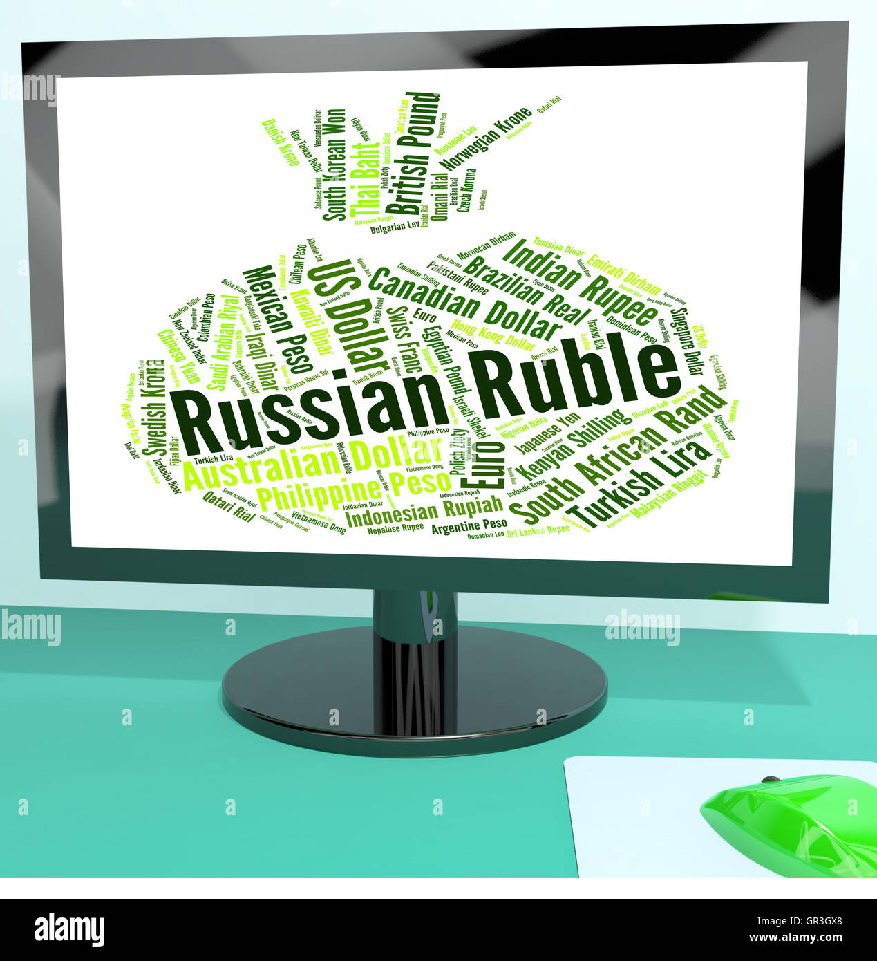 Russian Ruble Meaning Forex Trading And Banknotes Stock Photo - Alamy