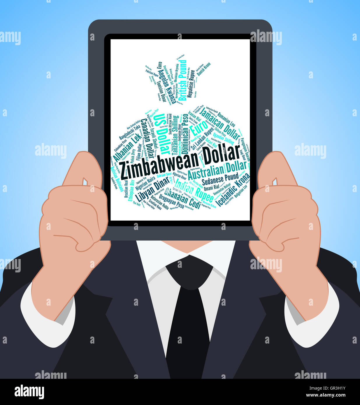 Zimbabwean Dollar Representing Foreign Currency And Exchange Stock