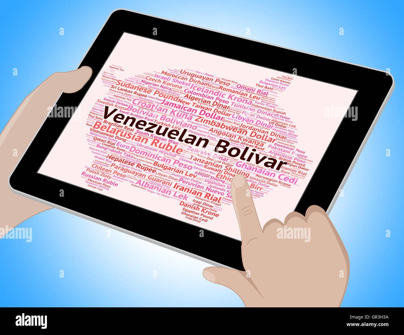 Venezuelan Bolivar Indicating Exchange Rate And Forex Stock Photo Alamy