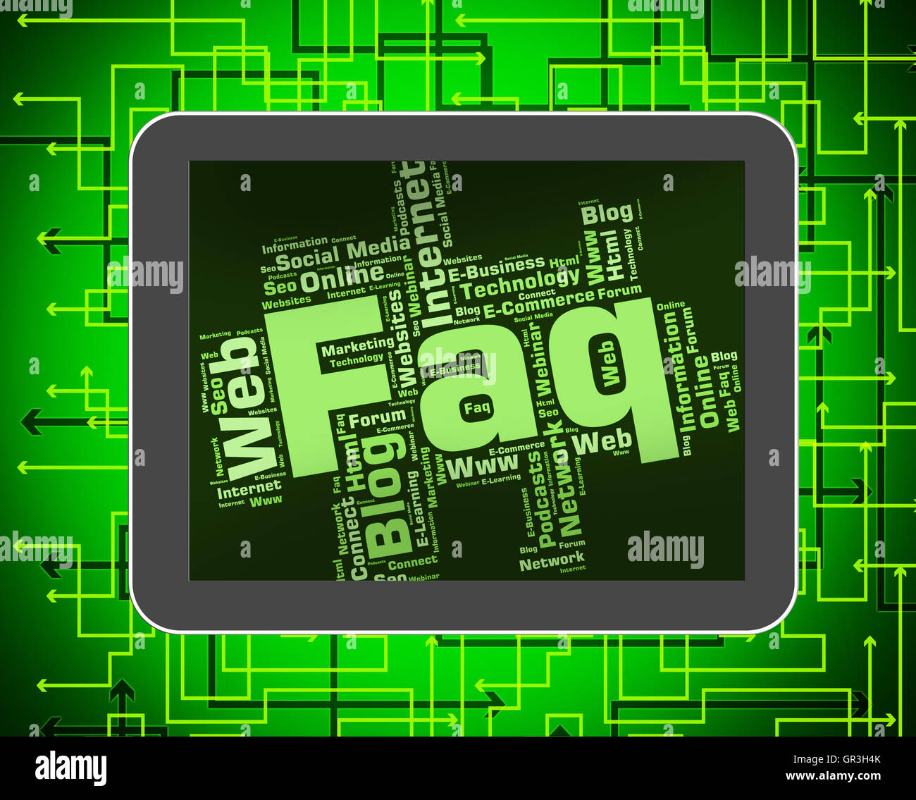 Faq Word Meaning Frequently Asked Questions And Asking Assistance Stock ...