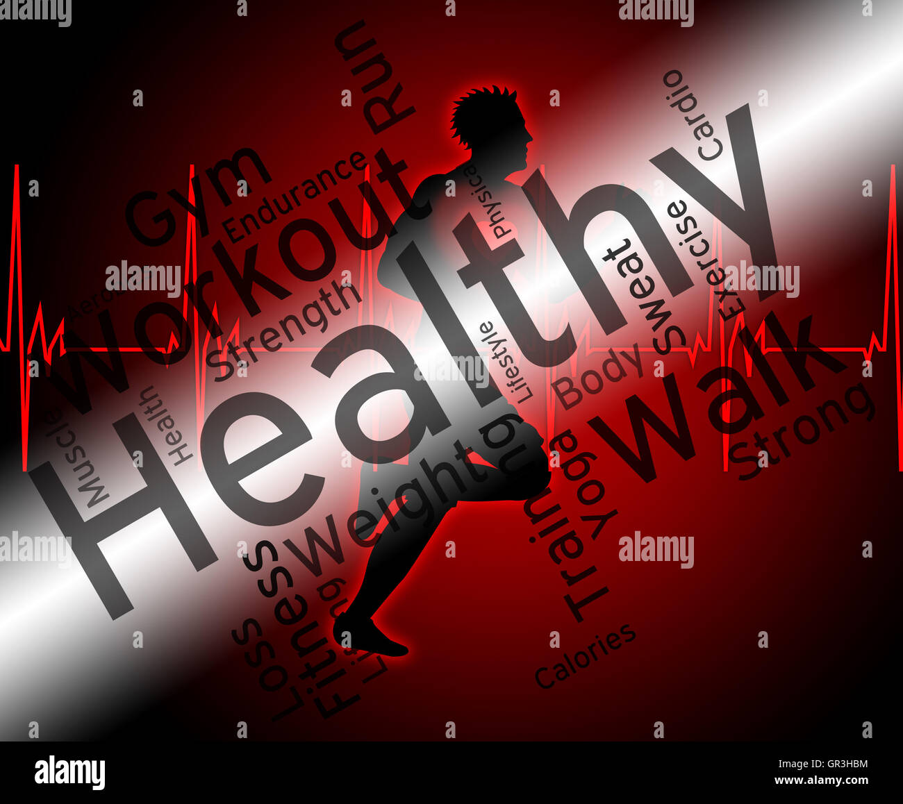 Health Words Meaning Preventive Medicine And Well Stock Photo Alamy