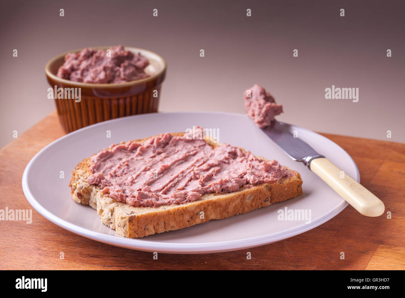 Pate On Toast Stock Photo Alamy