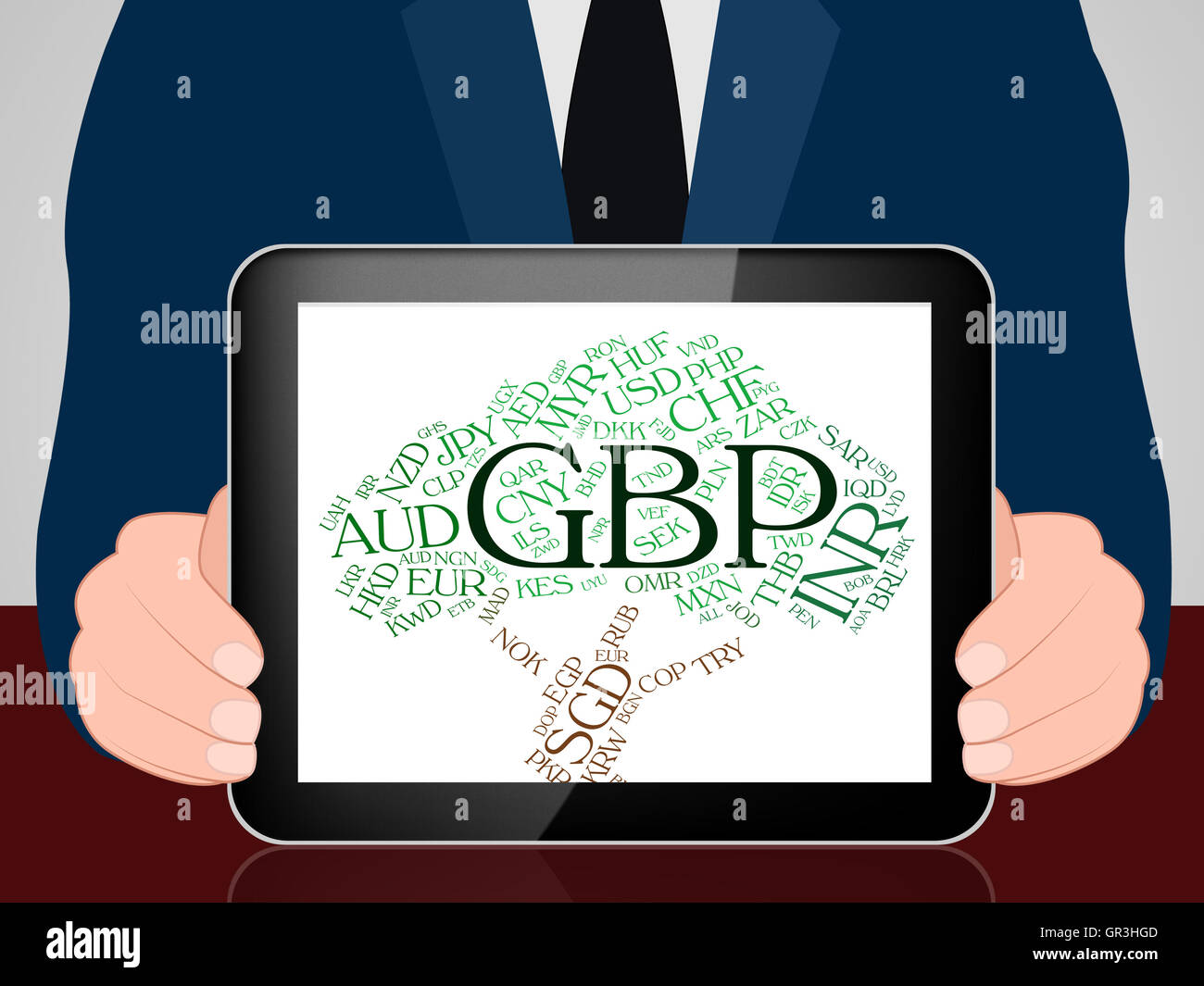 Gbp Currency Showing Great British Pound And Forex Trading Stock Photo -  Alamy