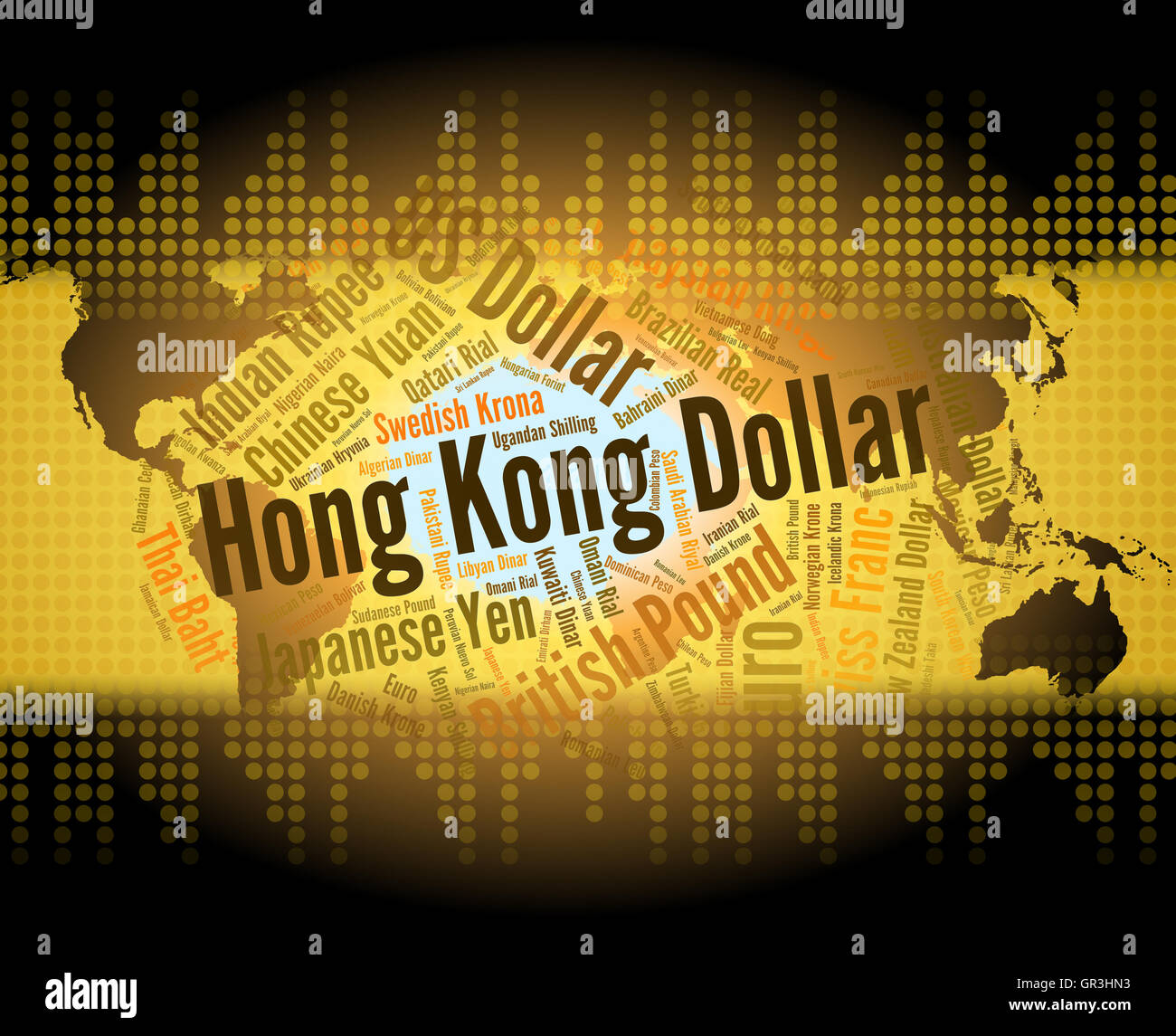 Hong Kong Dollar Meaning Worldwide Trading And Broker Stock Photo Alamy