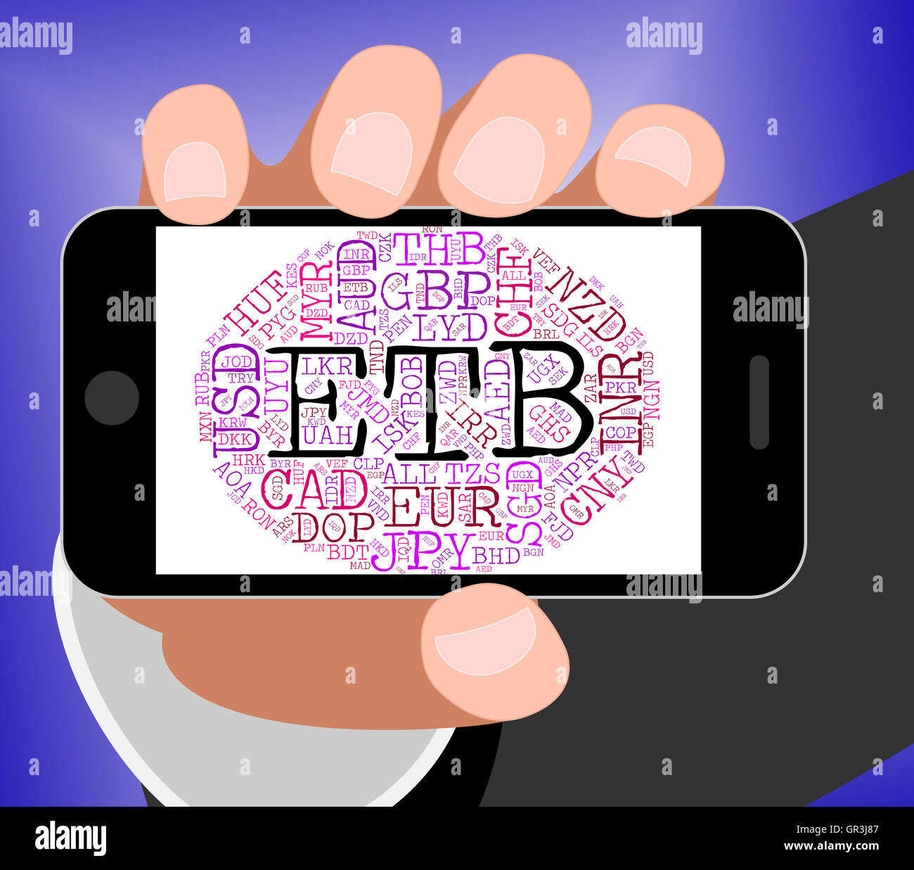 Etb Currency Meaning Ethiopian Birr And Foreign Stock Photo Alamy