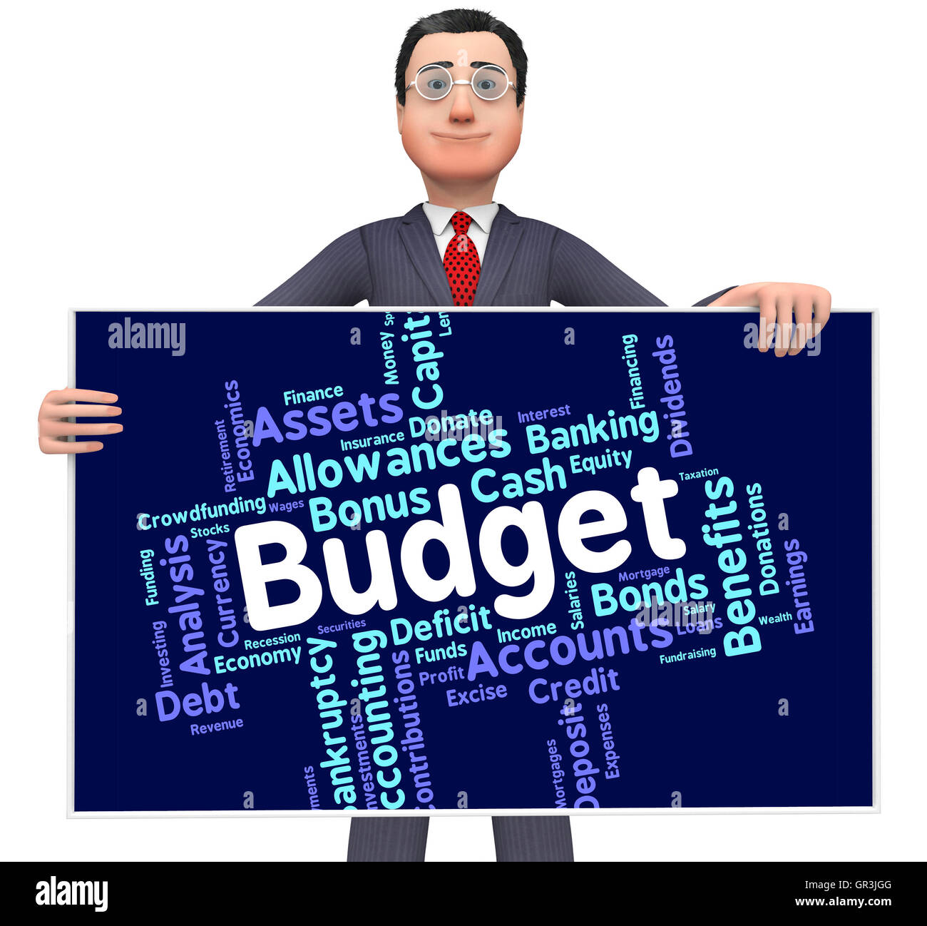 Budget Words Representing Budgets Financial And Accountant Stock Photo Alamy