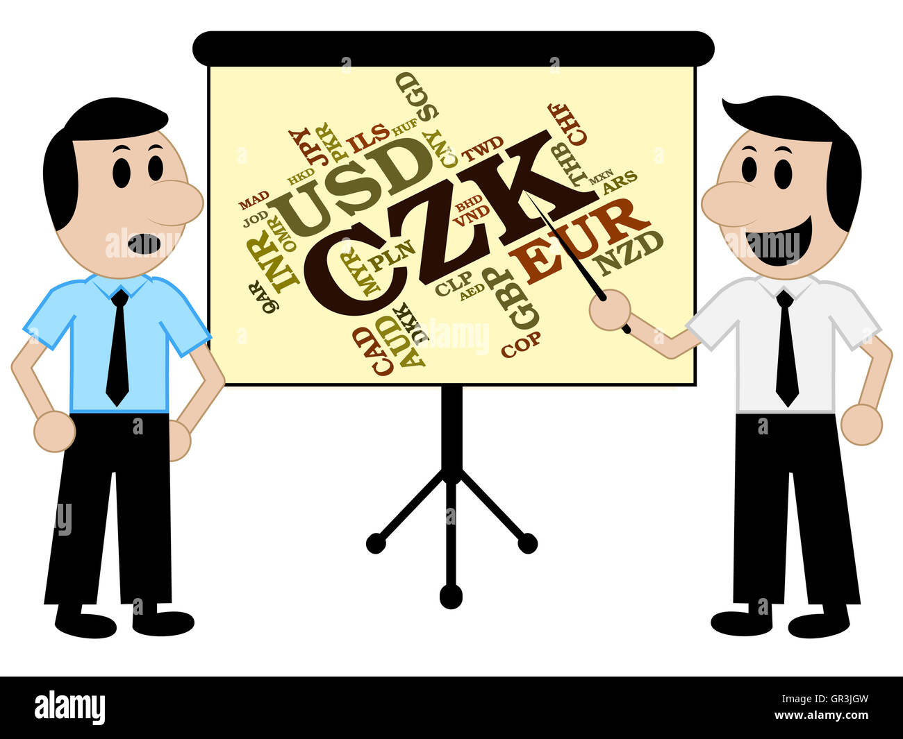 Czk Currency Meaning Czech Koruna And Market Stock Photo Alamy