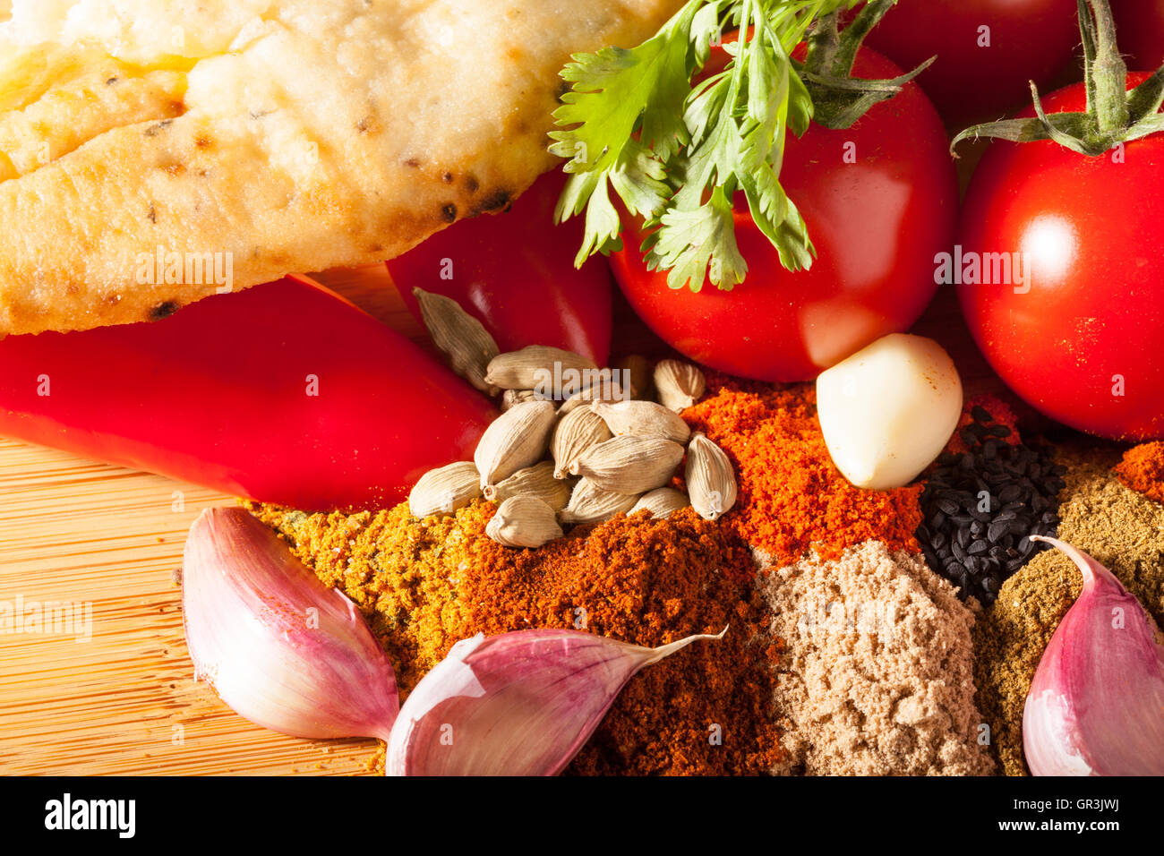 Indian spice ingredients Stock Photo Alamy