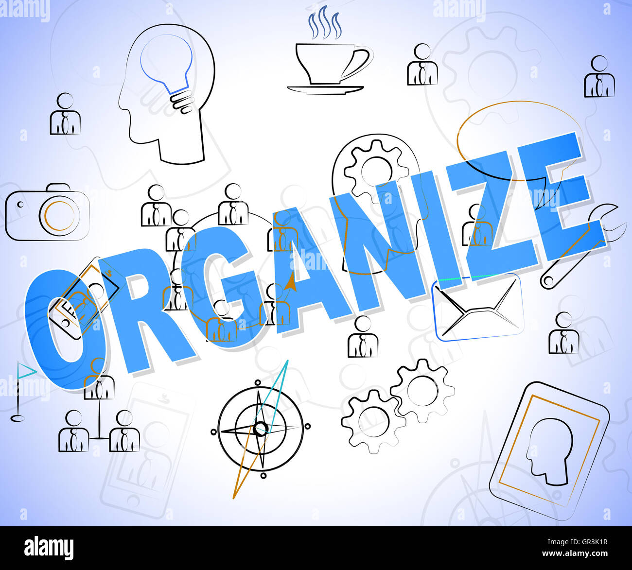 Organize Word Representing Arrange Organization And Structured Stock ...