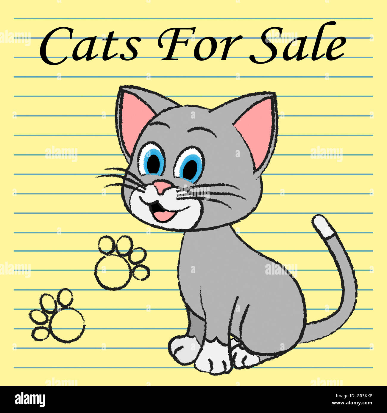 Cats For Sale Showing Pet Pedigree And Kitty Stock Photo Alamy