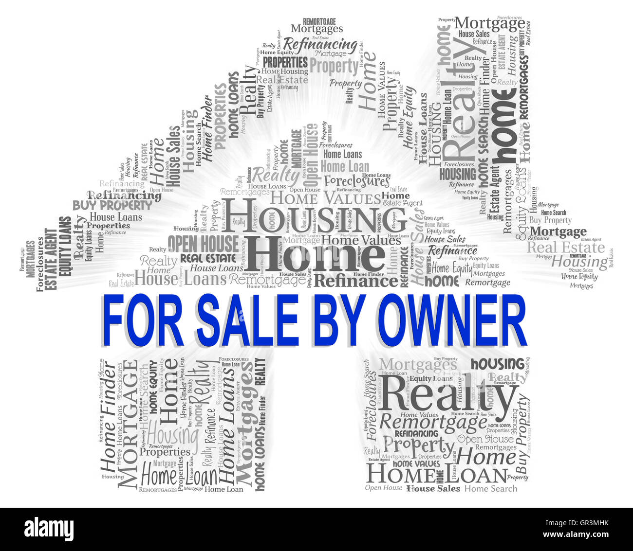 Sale By Owner Meaning Direct Display And Home Stock Photo Alamy
