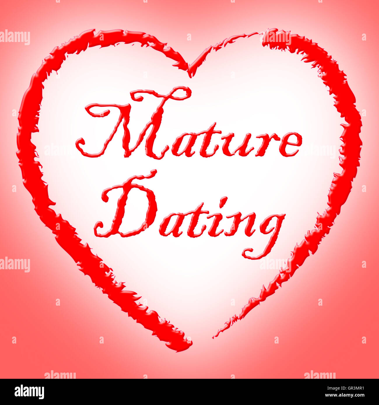 Mature Dating Indicating Date Dates And Elderly Stock Photo Alamy