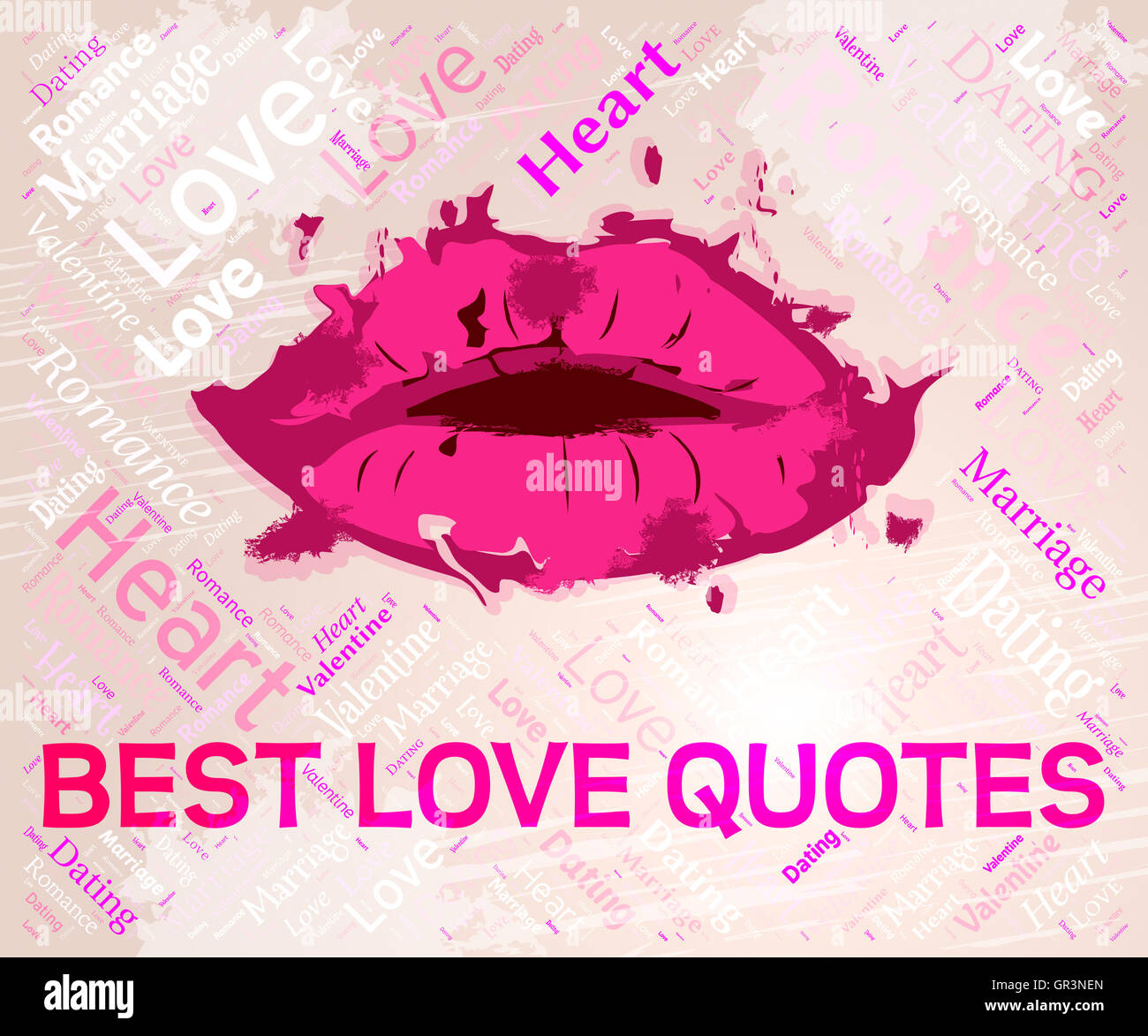 Best Love Quotes Representing Lover Compassionate And Winners Stock Photo