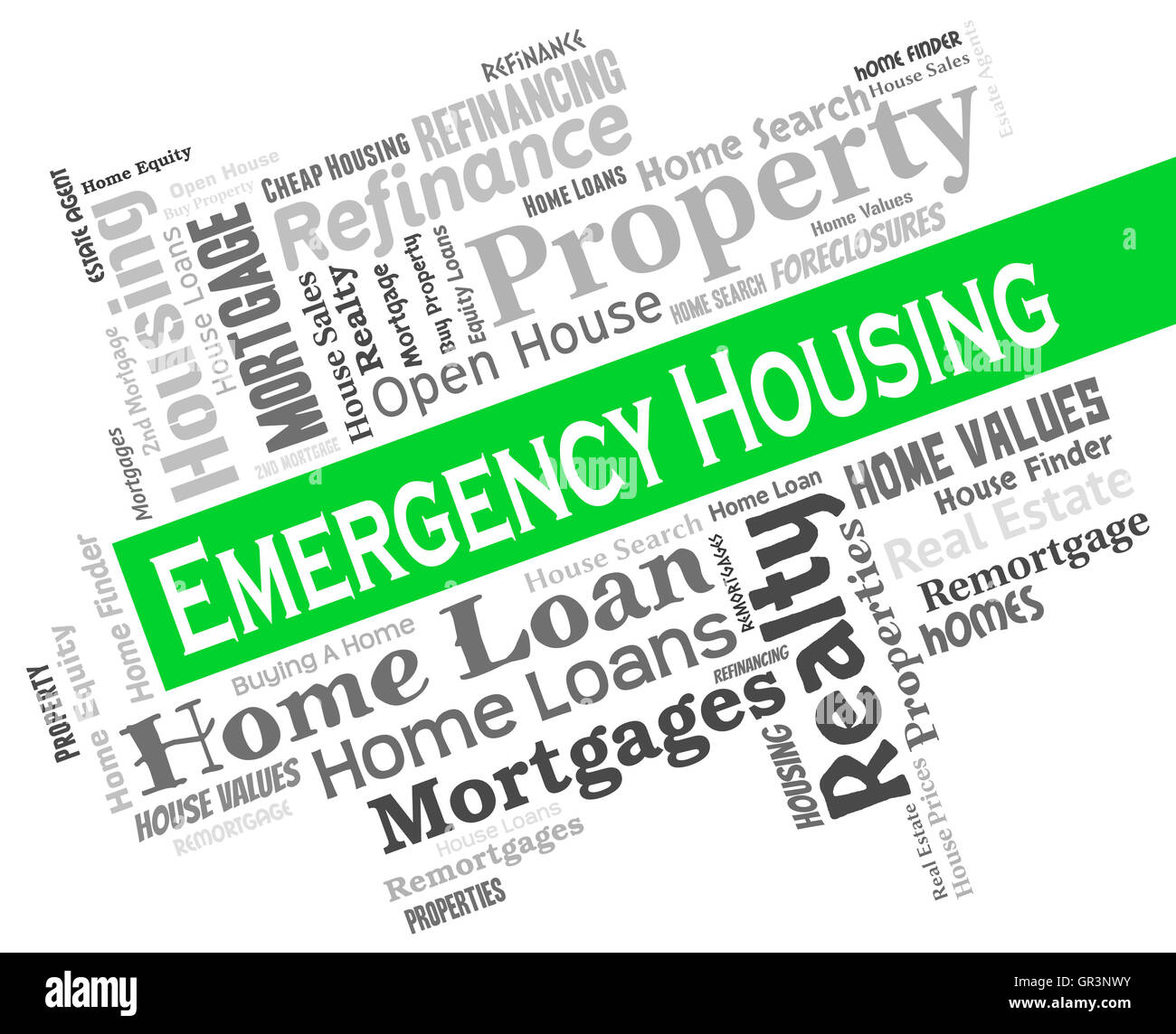 Emergency Housing Indicating Residence Houses And House Stock Photo Alamy