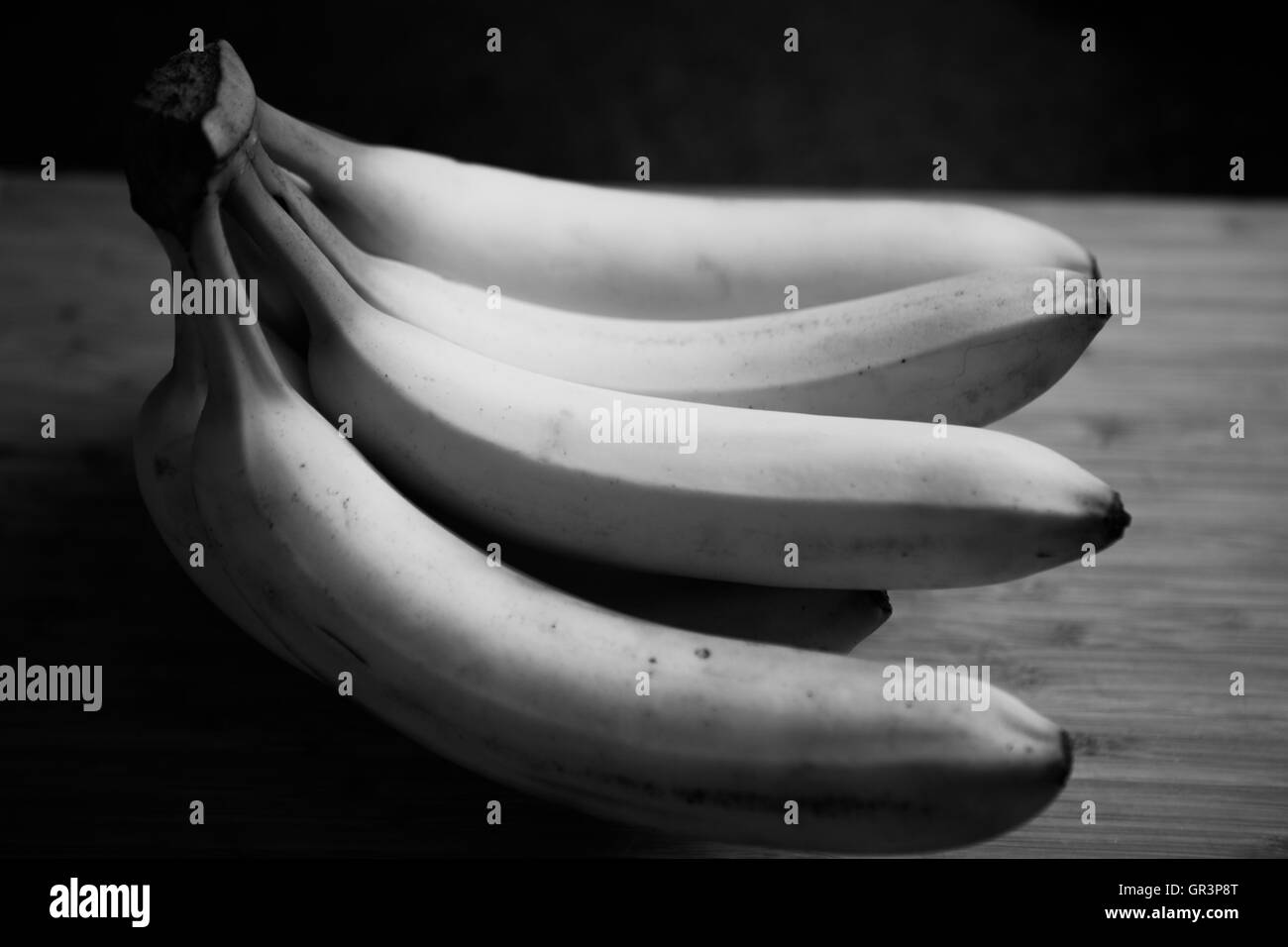 Banana black and white photography Stock Photo