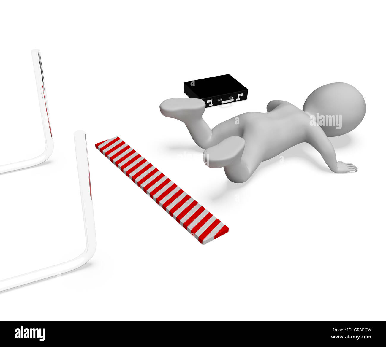 Obstacle ahead Cut Out Stock Images & Pictures - Alamy