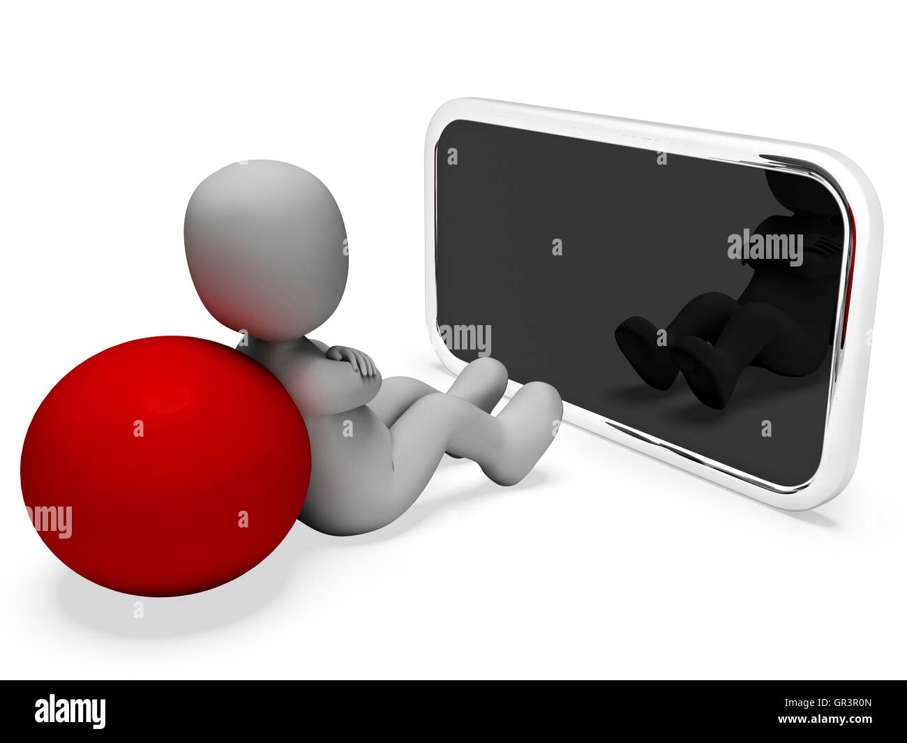 3d render smartphone character hi-res stock photography and images - Alamy