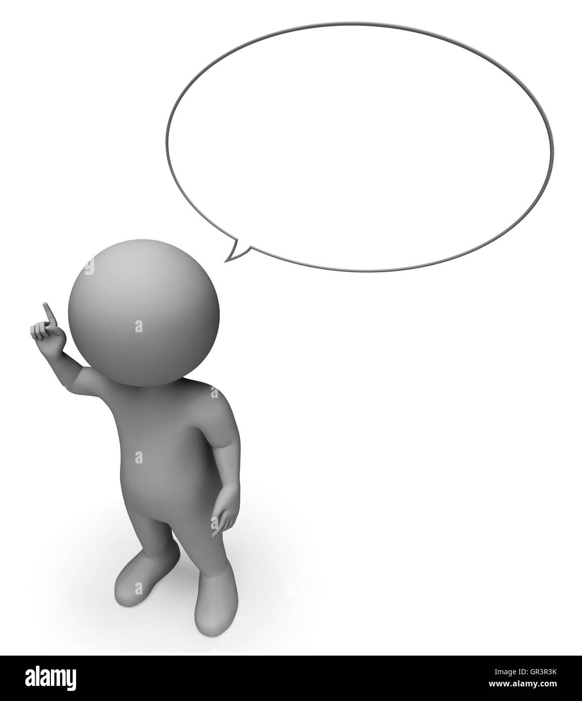 Chat bubbles 3d Black and White Stock Photos & Images - Alamy