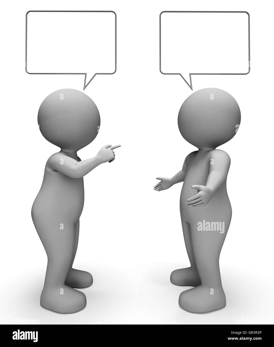 Speech Bubble Meaning Copy Space And Explain 3d Rendering Stock Photo