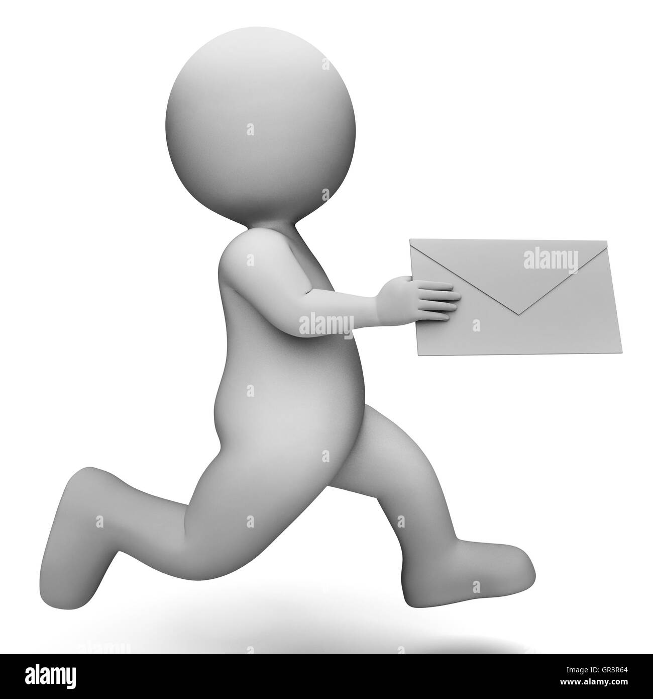 Letter Message Meaning Illustration Contact And Emailing 3d Rendering