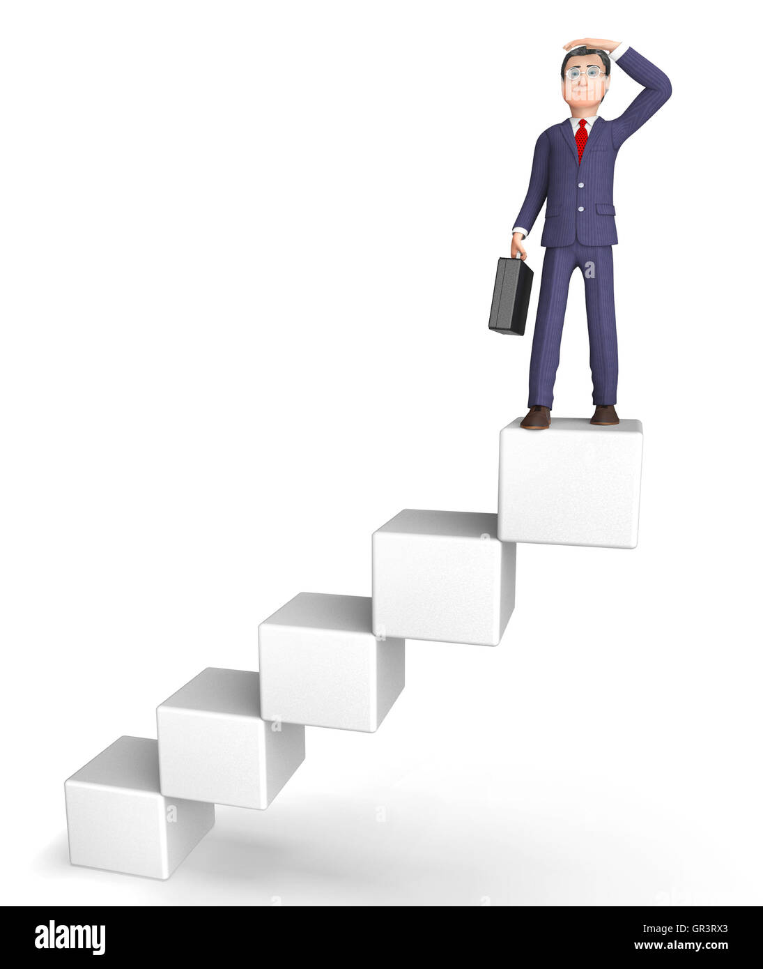 stairs-achieve-meaning-business-person-and-aim-3d-rendering-stock-photo
