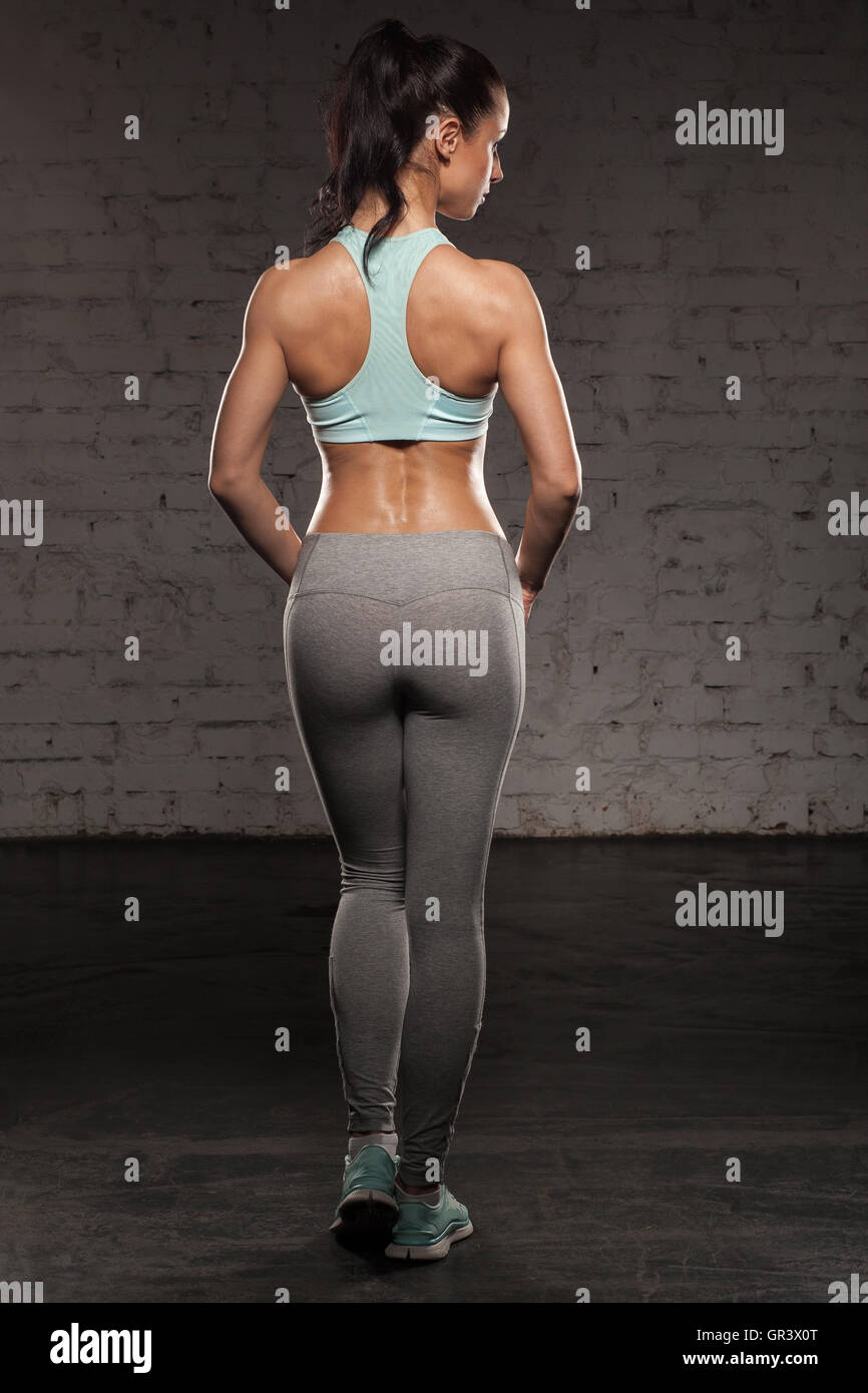 a female´s back muscles Stock Photo - Alamy