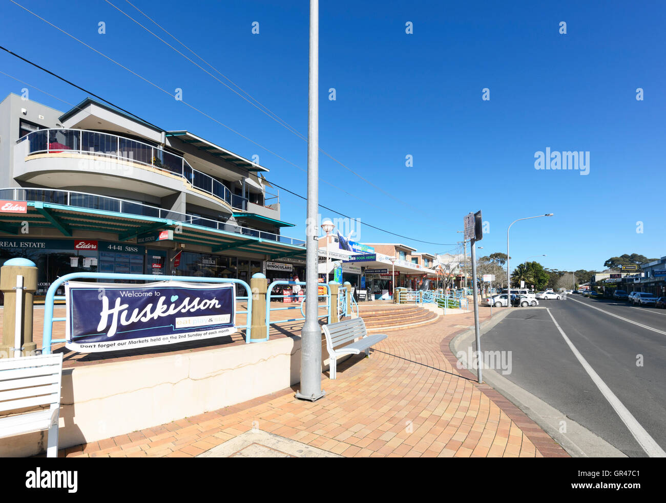 Huskisson main street, New South Wales, NSW, Australia Stock Photo Alamy